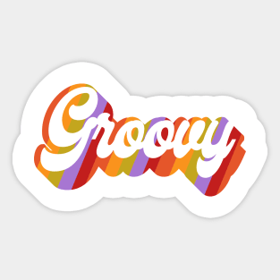 Groovy Text Sticker